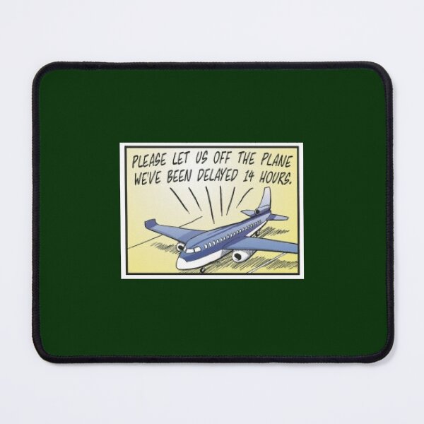 Item preview, Aegean Airlines Usa Funny Comic Design About Airplanes Delay Due To Omicron Virus designed and sold by PaigeGutmann.