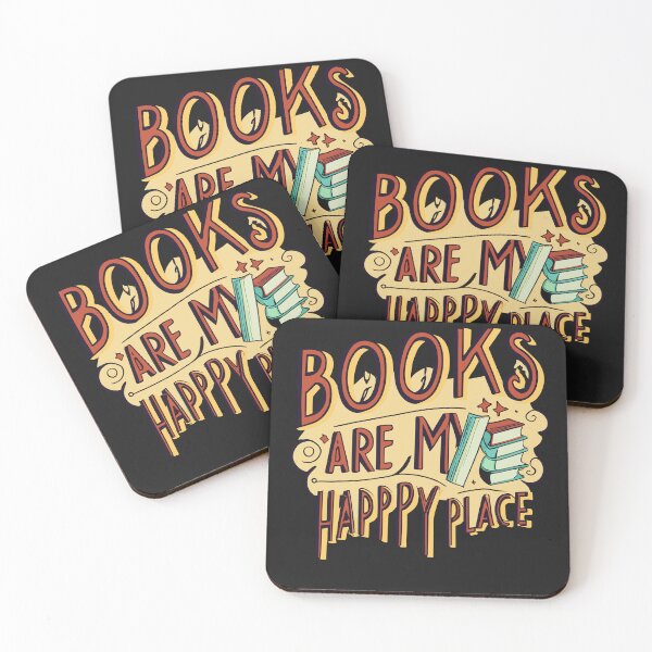 Item preview, Books are my happy place for Book lovers, Book aesthetics designed and sold by OlivedesignsIN.
