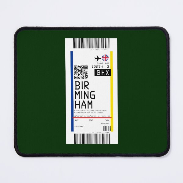 Item preview, Birmingham International Airport (BHX) Boarding Pass rickrolled designed and sold by PaigeGutmann.