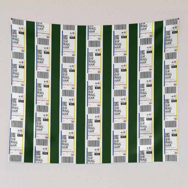 Item preview, Birmingham International Airport (BHX) Boarding Pass rickrolled designed and sold by PaigeGutmann.