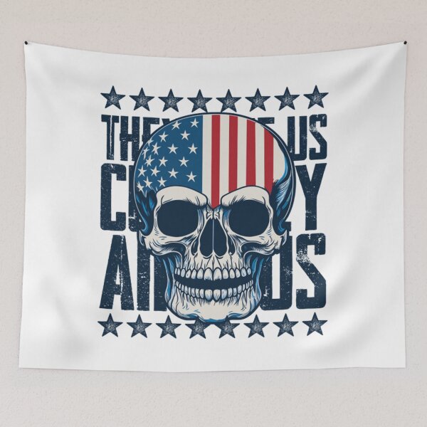 Item preview, Skull America Flag Colored designed and sold by zacharij.
