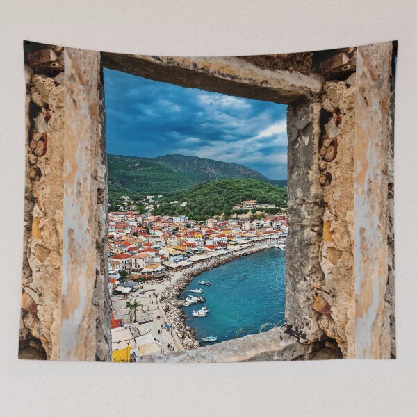 Item preview, Parga through the castle's window designed and sold by Hercules Milas.