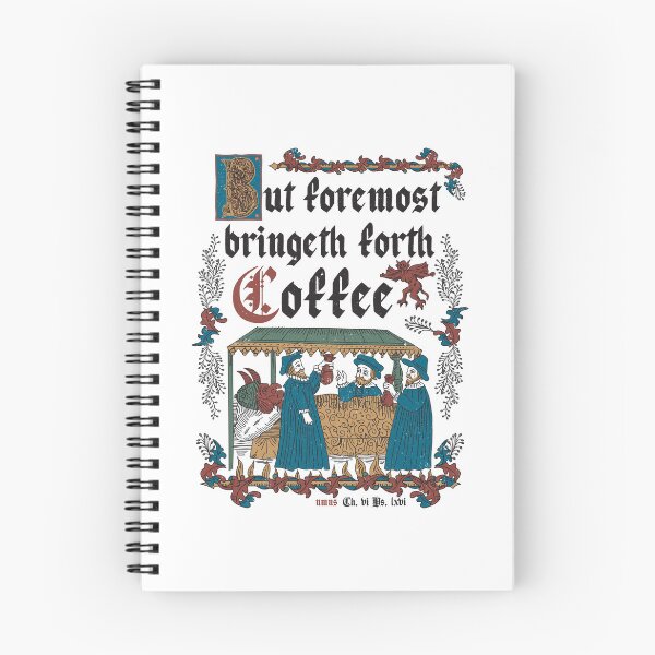 Item preview, But First Coffee Medieval Style -  funny retro vintage English history designed and sold by Nemons.