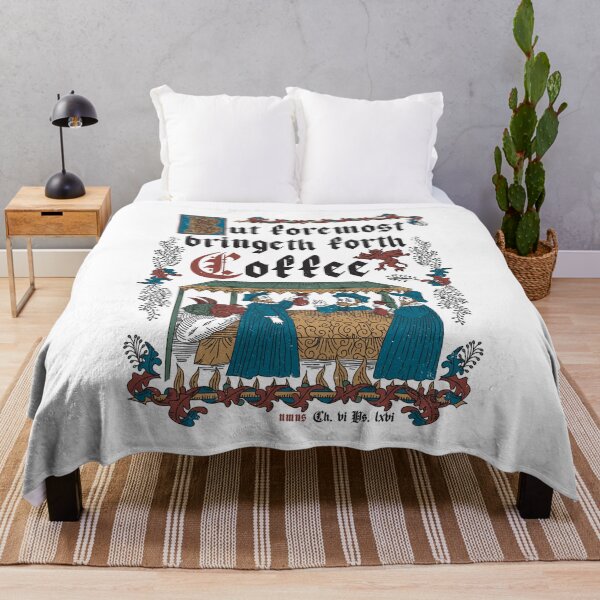 Item preview, But First Coffee Medieval Style - funny retro vintage English history designed and sold by Nemons.