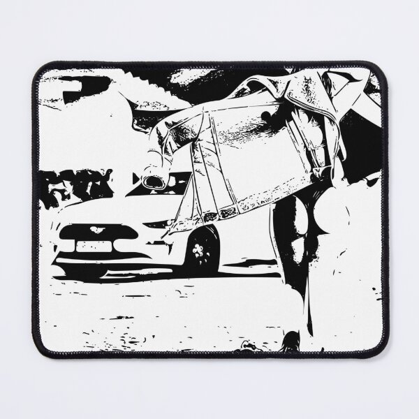 Item preview, Black and White Time to Say Goodbye Mustang Girl designed and sold by alankamer.