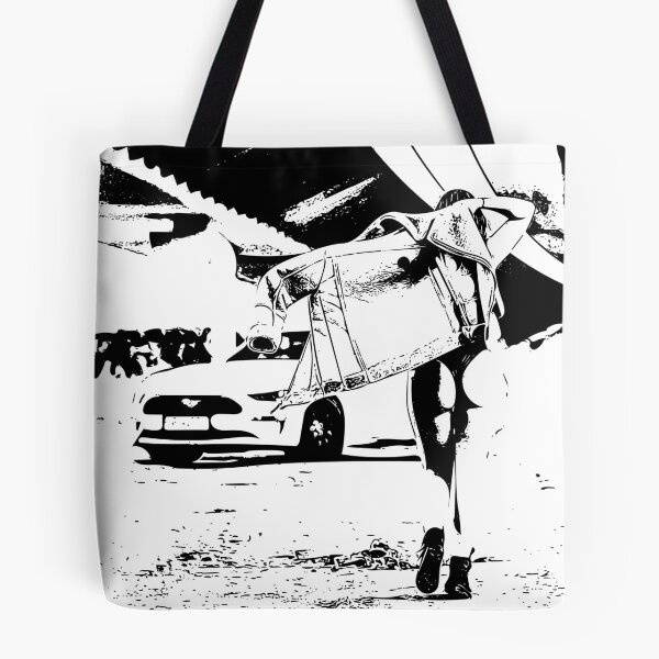 Item preview, Black and White Time to Say Goodbye Mustang Girl designed and sold by alankamer.