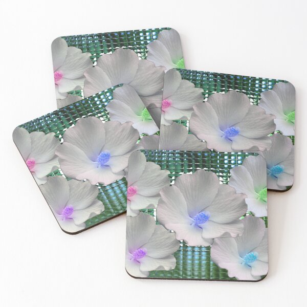 Item preview, White Flowers - Colored Pistils designed and sold by BostonArcImage.