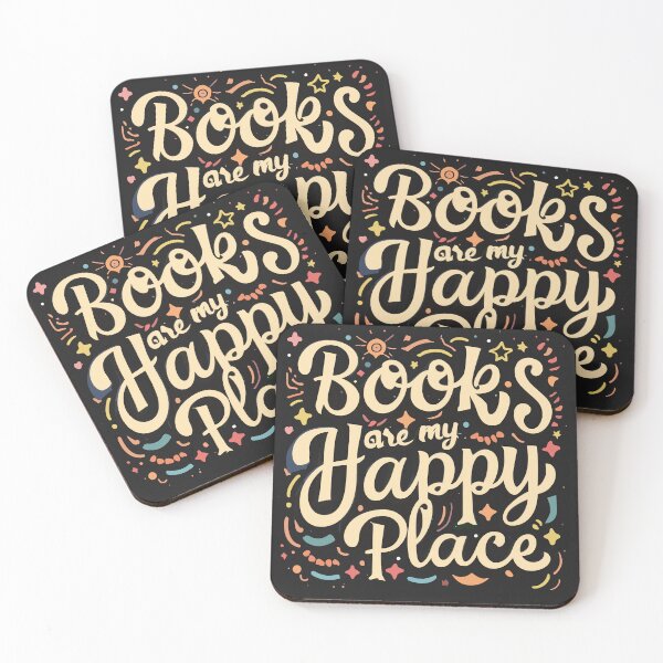 Item preview, Books are my happy place for Book lovers, Book aesthetics designed and sold by OlivedesignsIN.