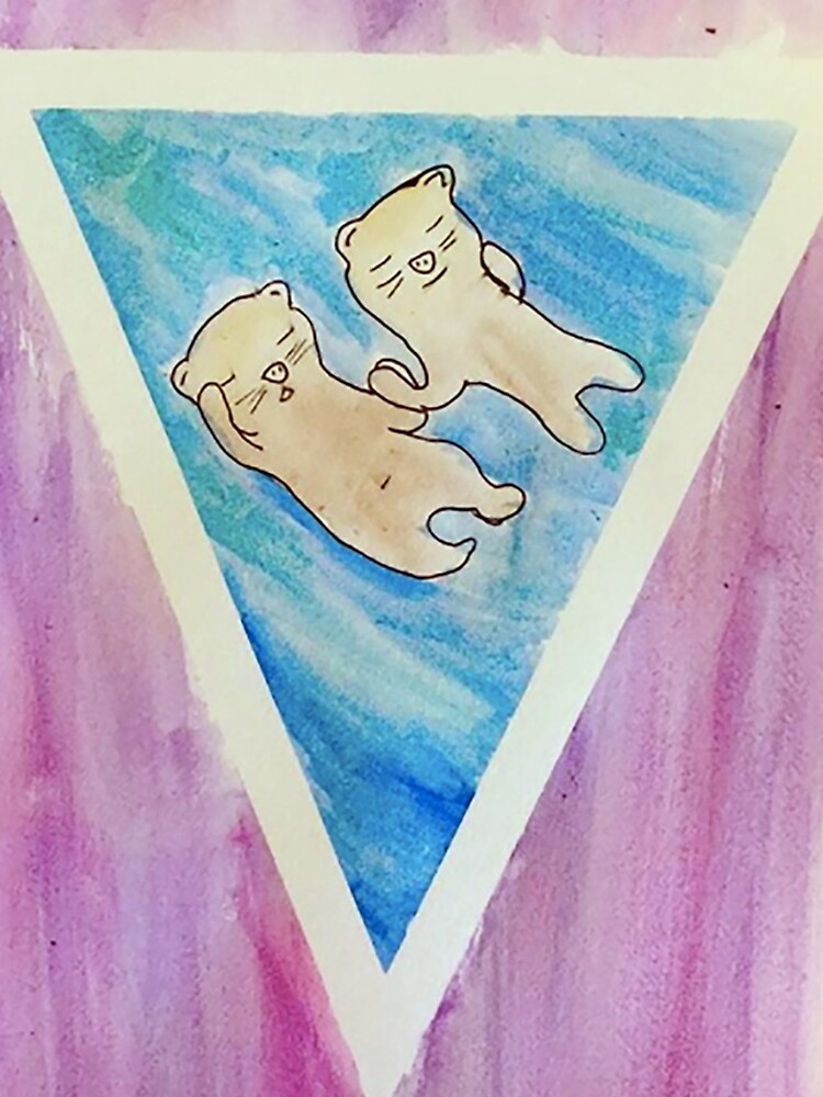 "Sleeping Otters Holding Hands" iPhone Case for Sale by mckusel | Redbubble