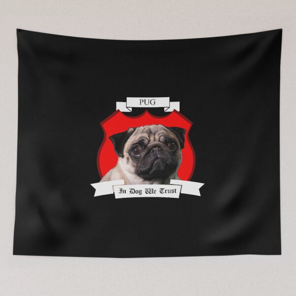 Item preview, Pug - In Dog We Trust designed and sold by Solasuke.