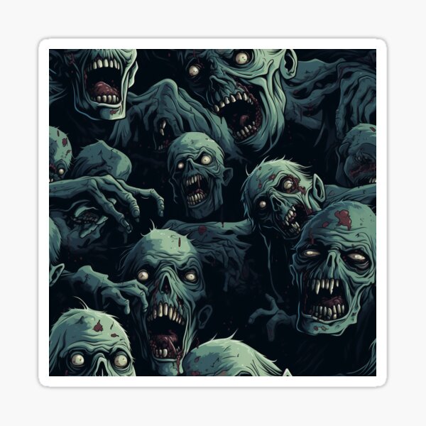 Item preview, Creepy Zombie Horde designed and sold by Jomynn.