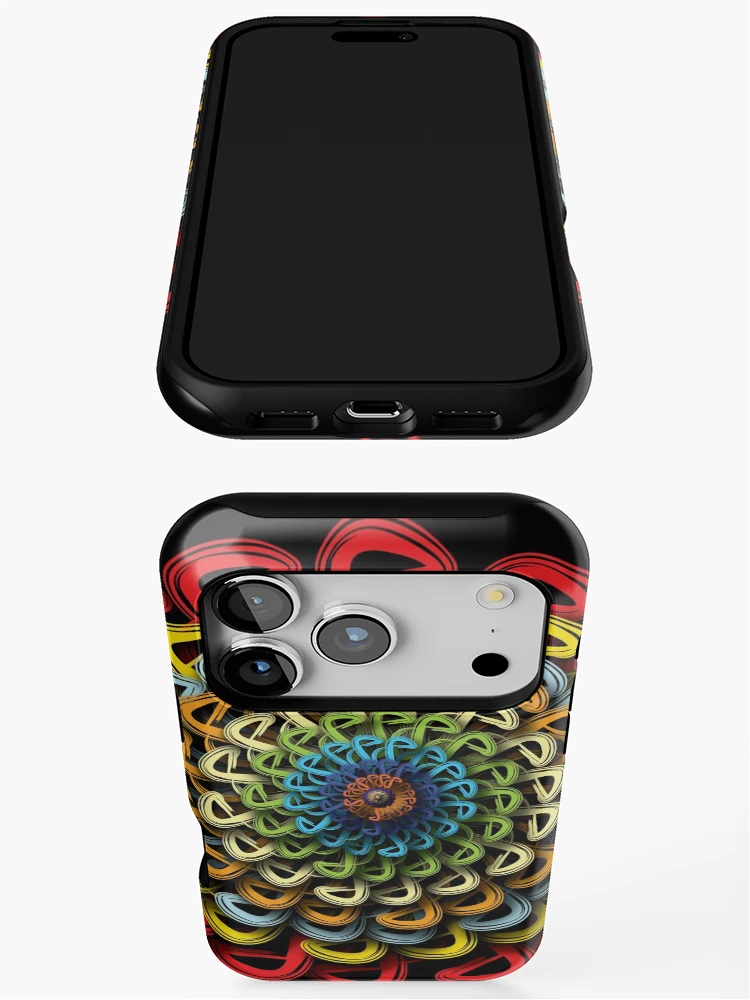 Thumbnail 3 of 4, iPhone Case, Infinite flower designed and sold by InfinitePathArt.