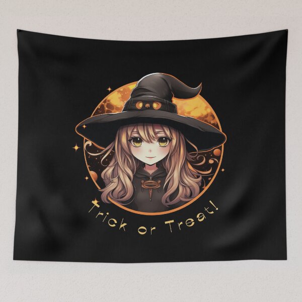 Item preview, Manga Witch and Pumpkins 3 designed and sold by VolcanRaven.
