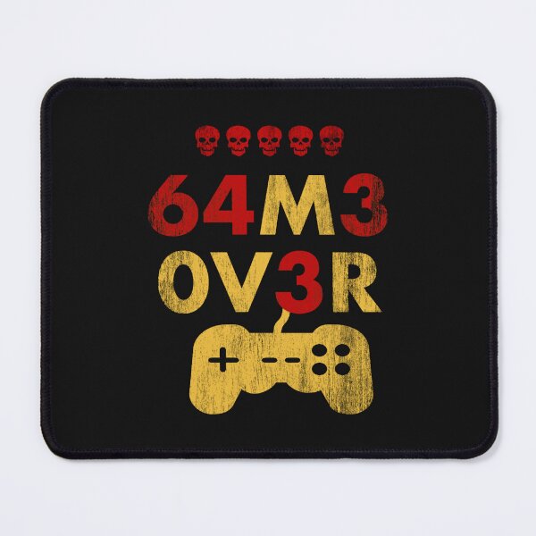 Item preview, Game Over leet code style - 64m3 0v3r - Red and Mustard designed and sold by gandosscot.