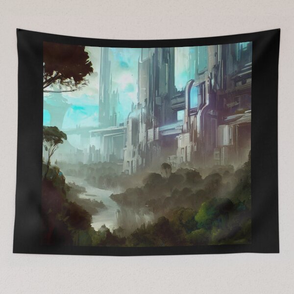 Item preview, SF - City On Forest Planet 4 designed and sold by CrankyOldDude.