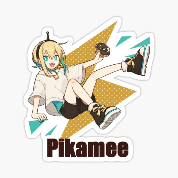 RUGPXAZ Pikamee Amano VTuber T-Shirt 3D Anime Print Short Sleeve