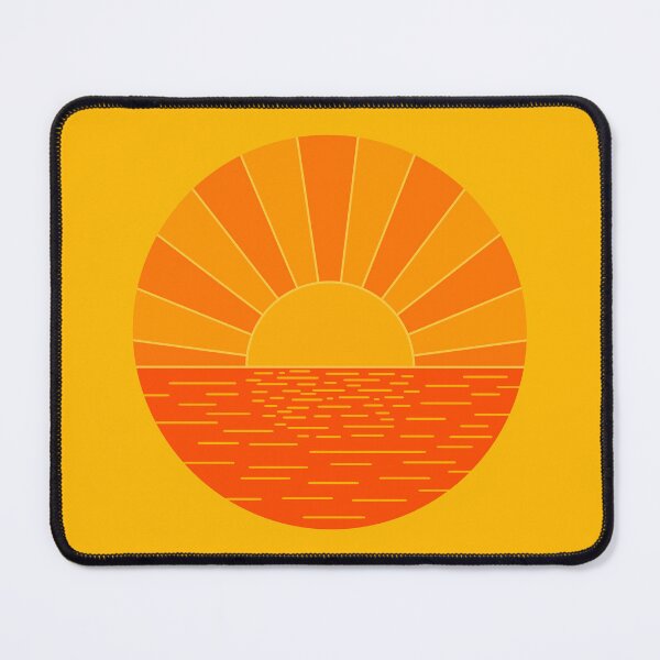 Item preview, Circle Orange Sunset Over Water designed and sold by art-by-soma.
