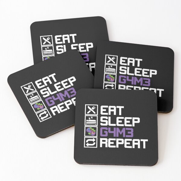 Item preview, Eat Sleep Game Repeat MMO RPG Leetcode Leet  designed and sold by gandosscot.