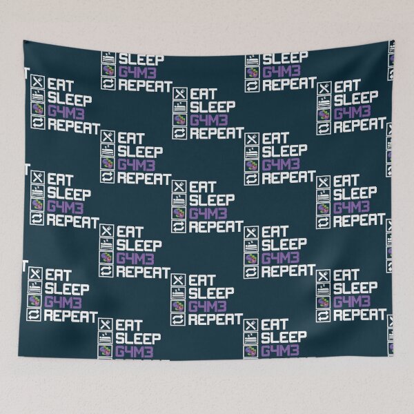 Item preview, Eat Sleep Game Repeat MMO RPG Leetcode Leet  designed and sold by gandosscot.