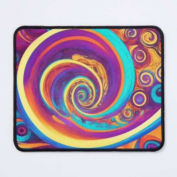 Item preview, Large abstract colorful swirl designed and sold by ArtyBuys.