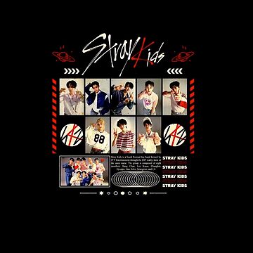 Stray Kids concert tour t-shirt kpop boy group bang chan lee know changbin  hyunjin han felix seungmin jeongin Sticker for Sale by Kpop-Noona