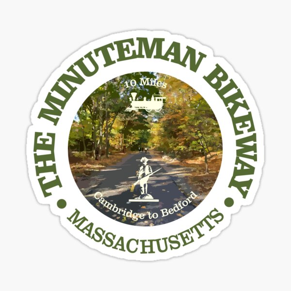 Item preview, Minuteman Bikeway (cycling c) designed and sold by curranmorgan.
