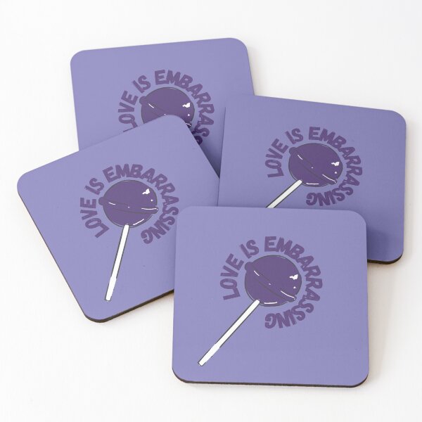 Item preview, love is embarrassing purple lollypop designed and sold by karma-style.