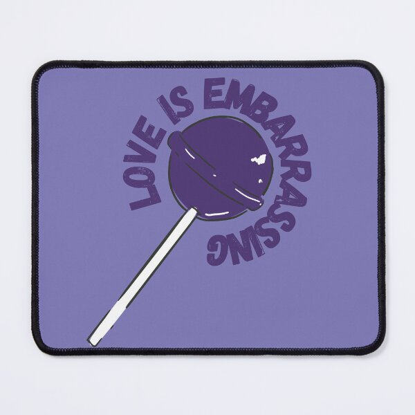 Item preview, love is embarrassing purple lollypop designed and sold by karma-style.