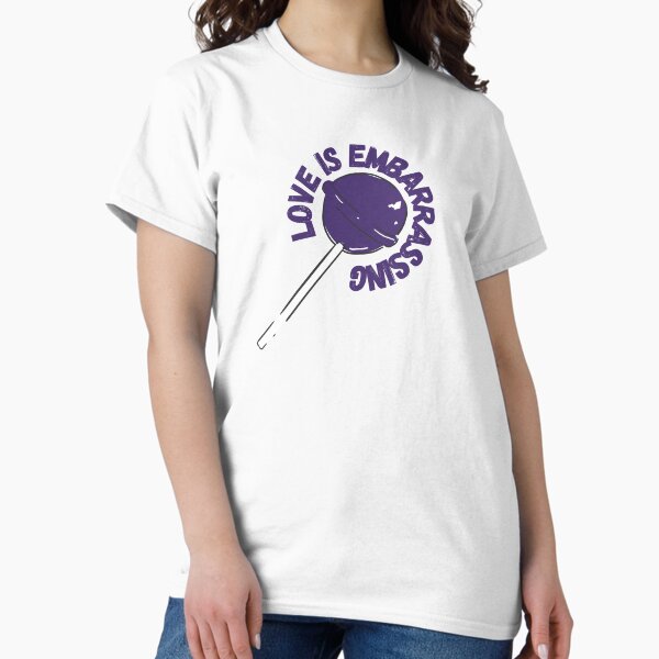 Item preview, love is embarrassing purple lollypop designed and sold by karma-style.