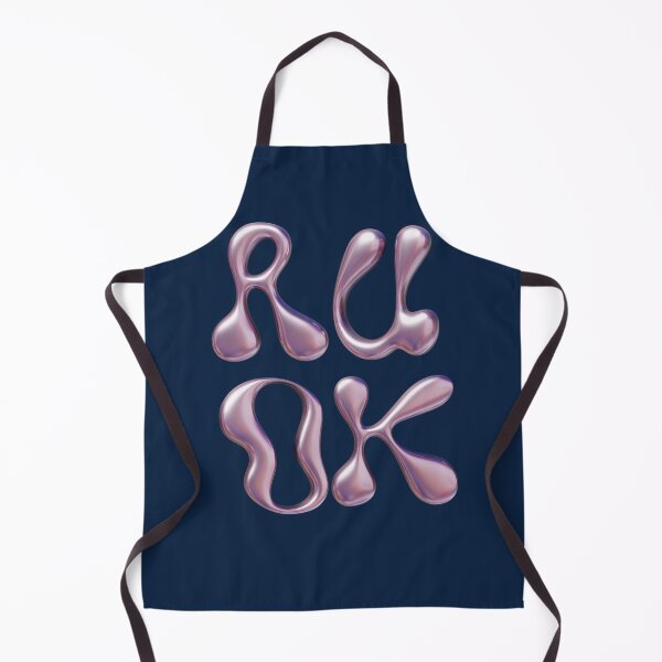 Item preview, R U OK. Shiny 3D Waterblotch Letters designed and sold by Rebel-Design.