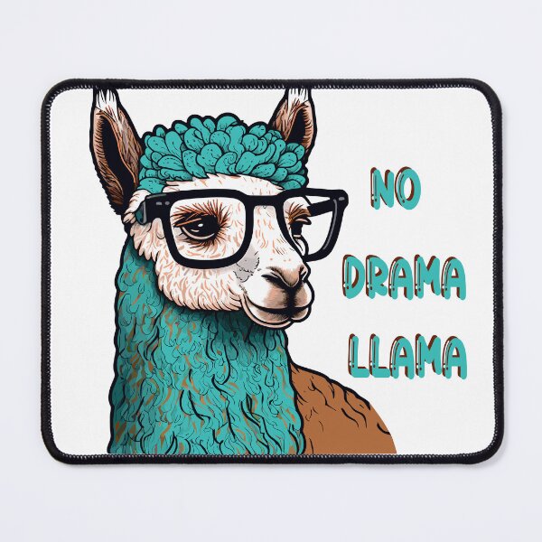 Item preview, No drama Llama. Funny llama No drama, I'm llamacorn - lettering quote. Humor card, t-shirt composition, hand drawn print style. designed and sold by Anastasiia Yurevych.