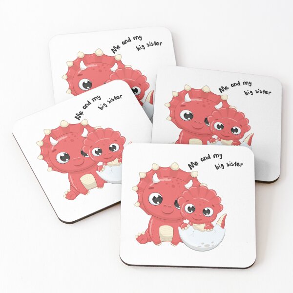 Item preview, Dino Duo A Sweet Tribute to Sisterly Bonds designed and sold by Posivibez Designs.