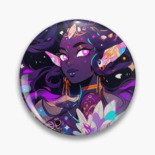 Item preview, Beautiful Abstract Purple Elf Anime GIrl designed and sold by bubblegoth.