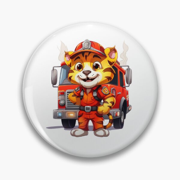 Artikelvorschau, Tiger in firefighter uniform, Firefighter, Fire, 911, Pet, Animal  entworfen und verkauft von puppynpaw.