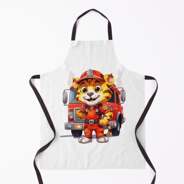 Item preview, Tiger in firefighter uniform, Firefighter, Fire, 911, Pet, Animal  designed and sold by puppynpaw.