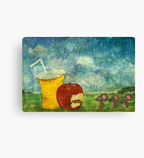 The Mice and The Apple Canvas Print