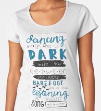 Perfect by Ed Sheeran Lyric Art Women's Premium T-Shirt