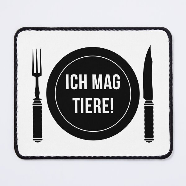 Item preview, I like animals! (Fork / Knife / Plate / Black) designed and sold by Roderix.