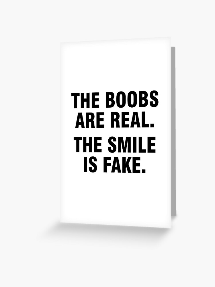 I LOVE YOUr boobs Greeting Card for Sale by obinrebel