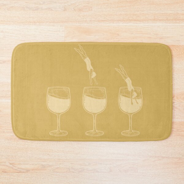 Item preview, Men Dive Into Wineglasses designed and sold by calamarisky.