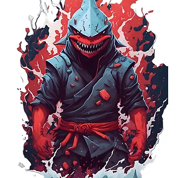Artwork thumbnail, Ninja Shark 4 by RabbitPrints