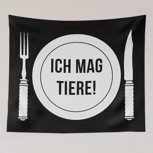 Item preview, I like animals! (Fork / Knife / Plate / White) designed and sold by Roderix.