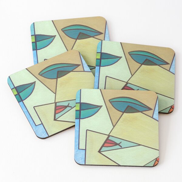 Item preview, Abstract Art - Shapes Make a Face designed and sold by tomorrowsart.