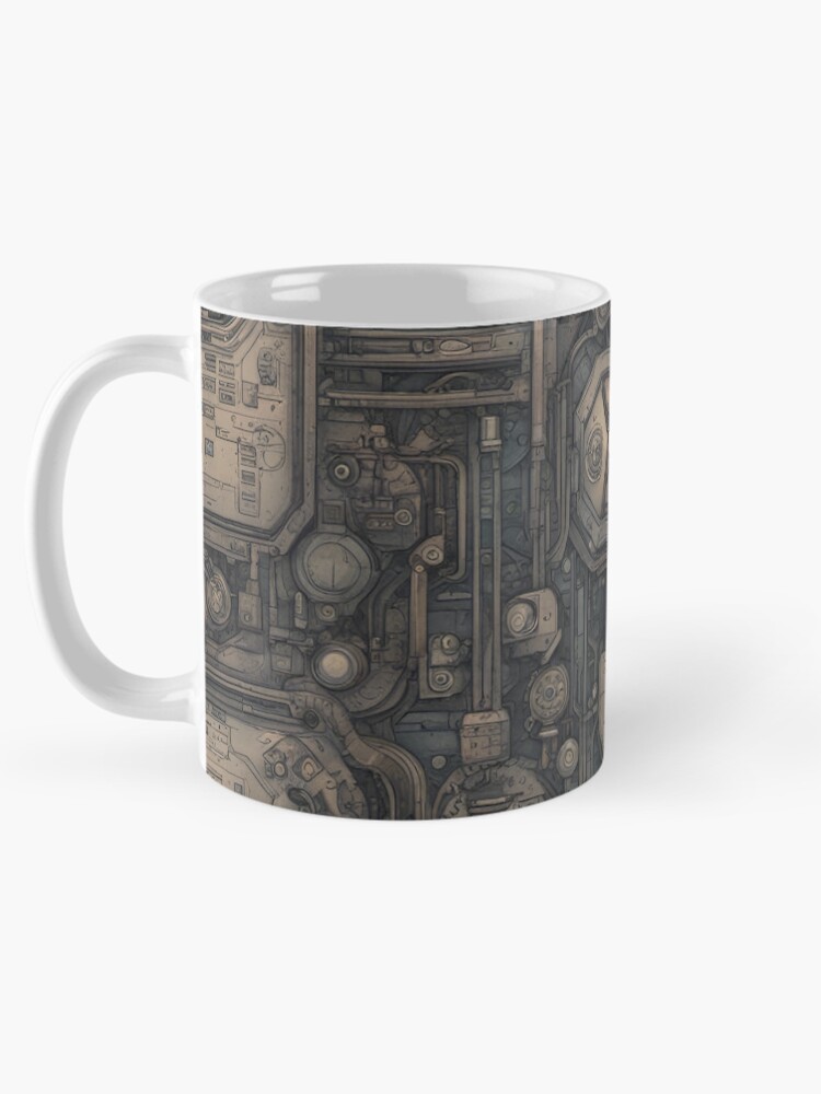Thumbnail 5 of 6, Coffee Mug, Technic Pattern VIII designed and sold by KriAtor-Designs.