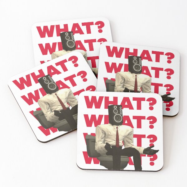 Item preview, Speaker Man Says: What? - Skibidi Toilet designed and sold by SkibidiStore.