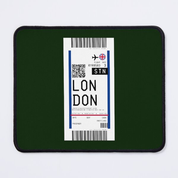 Item preview, London Stansted airport (STN) Boarding Pass rickrolled designed and sold by AdamLindgren.