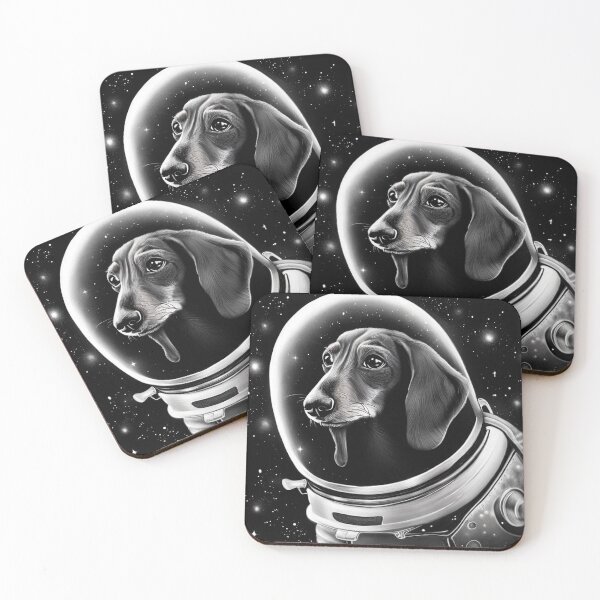 Item preview, astronaut dachshund dog designed and sold by WelSol.