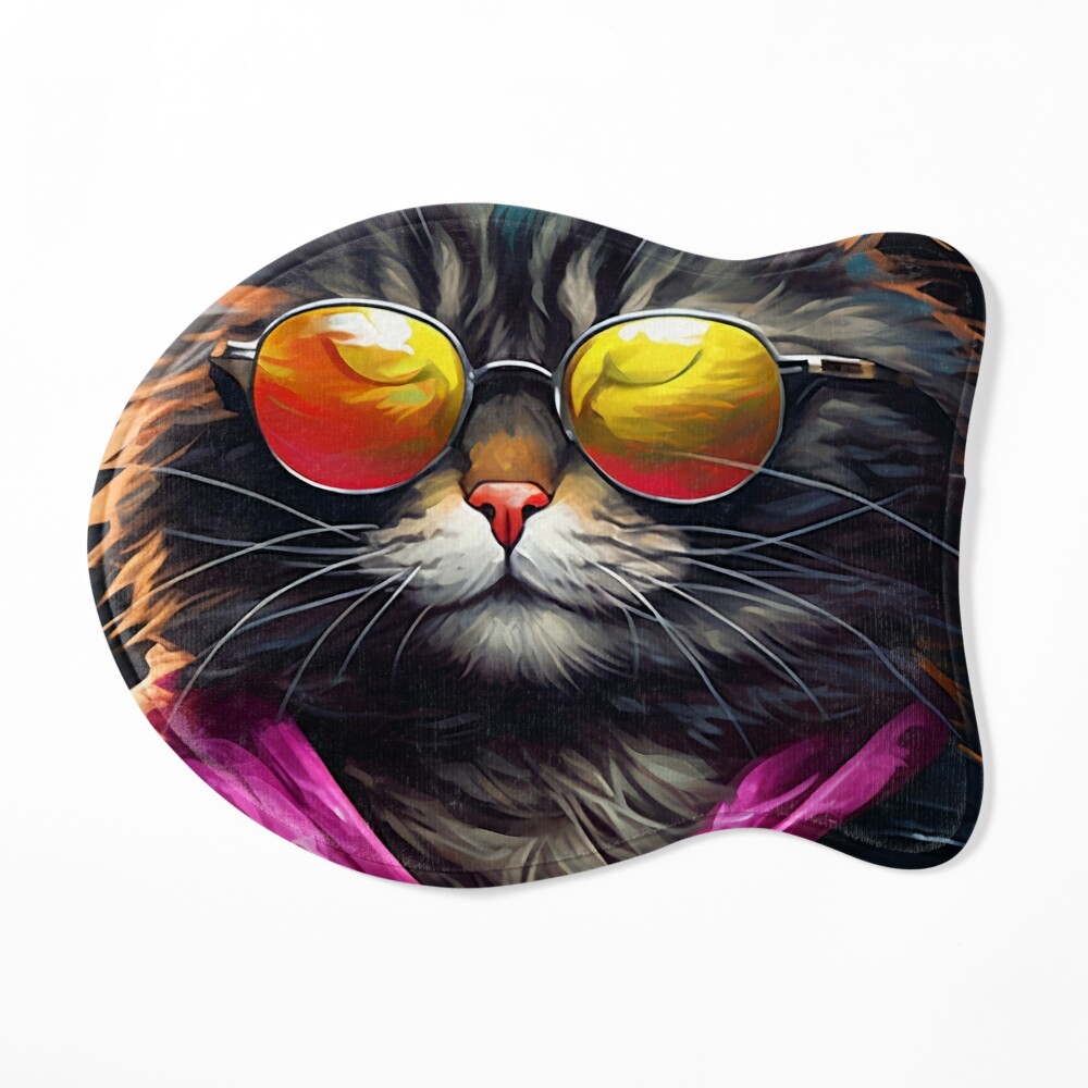 Fancy kitty in sunglasses 1 Art Board Print for Sale by Art Dream