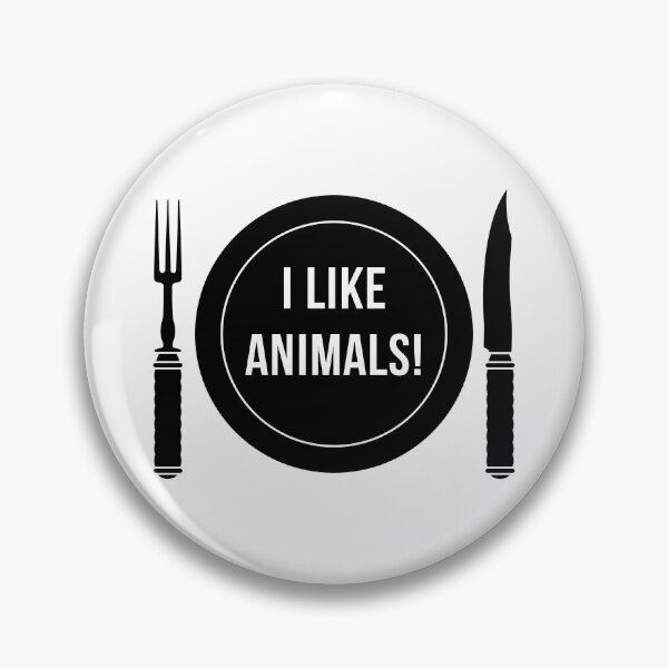 Item preview, I Like Animals! (Fork / Knife / Plate / Black) designed and sold by MrFaulbaum.