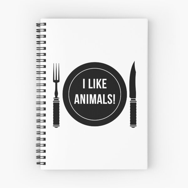 Item preview, I Like Animals! (Fork / Knife / Plate / Black) designed and sold by MrFaulbaum.